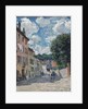 A Street, possibly in Port-Marly, 1876 by Alfred Sisley
