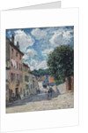 A Street, possibly in Port-Marly, 1876 by Alfred Sisley