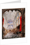 Interior of King's College Chapel, 1843 by Joseph Murray Ince