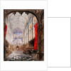 Interior of King's College Chapel, 1843 by Joseph Murray Ince