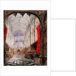 Interior of King's College Chapel, 1843 by Joseph Murray Ince