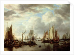 Shipping before Dordrecht, 1651 by Simon Jacobsz. Vlieger