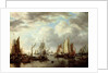 Shipping before Dordrecht, 1651 by Simon Jacobsz. Vlieger