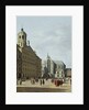 View in Amsterdam, with the facade of the Stadhuis and the Nieuwe Kerk by Gerrit Adriaensz Berckheyde
