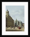 View in Amsterdam, with the facade of the Stadhuis and the Nieuwe Kerk by Gerrit Adriaensz Berckheyde