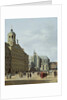 View in Amsterdam, with the facade of the Stadhuis and the Nieuwe Kerk by Gerrit Adriaensz Berckheyde