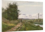 The Banks of the Seine at Bougival, 1864 by Camille Pissarro