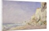 Cliffs near Dieppe, 1862 by Adolphe-Felix Cals