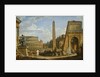 A Capriccio view of Roman ruins, 1737 by Giovanni Paolo Pannini or Panini