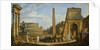 A Capriccio view of Roman ruins, 1737 by Giovanni Paolo Pannini or Panini