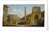 A Capriccio view of Roman ruins, 1737 by Giovanni Paolo Pannini or Panini