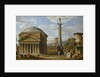 Capriccio of Roman Ruins with the Pantheon, 1737 by Giovanni Paolo Pannini