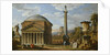 Capriccio of Roman Ruins with the Pantheon, 1737 by Giovanni Paolo Pannini