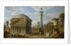 Capriccio of Roman Ruins with the Pantheon, 1737 by Giovanni Paolo Pannini