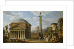 Capriccio of Roman Ruins with the Pantheon, 1737 by Giovanni Paolo Pannini