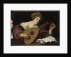 Young woman tuning a lute, c.1626-27 by Hendrick Ter Brugghen