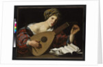 Young woman tuning a lute, c.1626-27 by Hendrick Ter Brugghen