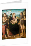 Virgin and Child between St. John the Baptist and St. Onuphrius by Neapolitan School