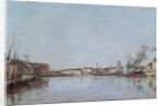 The Dutch Dock, Dunkirk, 1889 by Eugene Louis Boudin