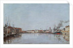 The Dutch Dock, Dunkirk, 1889 by Eugene Louis Boudin