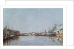 The Dutch Dock, Dunkirk, 1889 by Eugene Louis Boudin
