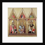 St. Geminianus, St. Michael and St. Augustine, c.1319 by Simone Martini