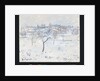 Snowy Landscape at Eragny with an Apple Tree, 1895 by Camille Pissarro
