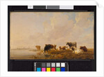 Cattle by a River, 1835 by Thomas Sidney Cooper