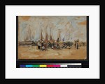 Beach scene, possibly Harfleur, 1888-95 by Eugene Louis Boudin