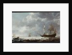Sea-piece, a breeze near a Dutch port, c.1640 by Simon Jacobsz. Vlieger