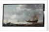 Sea-piece, a breeze near a Dutch port, c.1640 by Simon Jacobsz. Vlieger