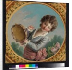 Child with a tambourine, 1772 by Francois-Hubert Drouais