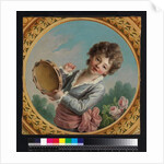 Child with a tambourine, 1772 by Francois-Hubert Drouais