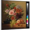 Pot of flowers and fruit, before 1844 by Arnoldus Bloemers