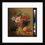 Pot of flowers and fruit, before 1844 by Arnoldus Bloemers