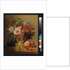 Pot of flowers and fruit, before 1844 by Arnoldus Bloemers