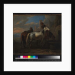 Horses drinking at a fountain, before 1720 by Pieter van Bloemen