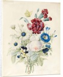 A Spray of Flowers including a Rose, a Blue Convolvulus and Pansies, 1830 by Caroline Adrien