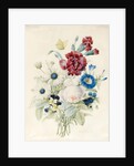 A Spray of Flowers including a Rose, a Blue Convolvulus and Pansies, 1830 by Caroline Adrien
