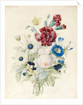 A Spray of Flowers including a Rose, a Blue Convolvulus and Pansies, 1830 by Caroline Adrien