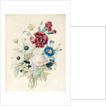 A Spray of Flowers including a Rose, a Blue Convolvulus and Pansies, 1830 by Caroline Adrien