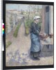 In the Garden at Pontoise: A Young Woman Washing Dishes, 1882 by Camille Pissarro