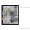 In the Garden at Pontoise: A Young Woman Washing Dishes, 1882 by Camille Pissarro
