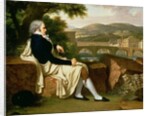 Allen Smith seated Above the River Arno, contemplating Florence, 1797 by Francois Xavier Fabre