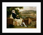 Allen Smith seated Above the River Arno, contemplating Florence, 1797 by Francois Xavier Fabre