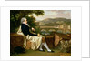 Allen Smith seated Above the River Arno, contemplating Florence, 1797 by Francois Xavier Fabre