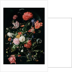 Flowers in a Glass Vase, c.1660 by Jan Davidsz de Heem