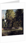 Salisbury Cathedral Seen Above the Close Wall by John Constable