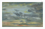 Sky Study, Sunset, 1821-22 by John Constable