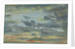 Sky Study, Sunset, 1821-22 by John Constable